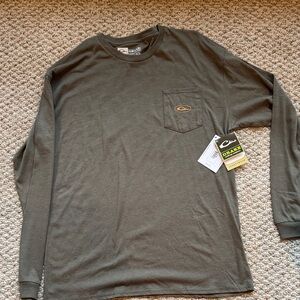 Drake Men's NWT l/s Duck Pocket T